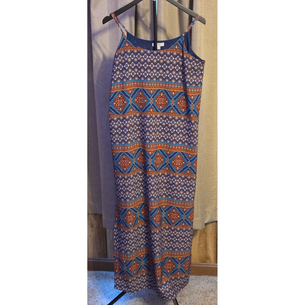 Carolina Belle Maxi Dress Womens‎ Size 6 Multicolor Geometric Pattern